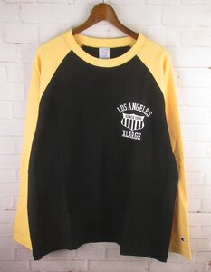 LAT22181 Champion チャンピオン XLARGE エクストララージ 長袖ラグランTシャツ X-LARGE 未使用