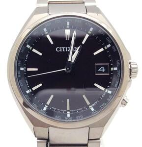 動作品【 CITIZEN Eco-Drive ATTESA 腕時計 CB1120-50E 】シチズン アテッサ エコドライブ メンズ 腕時計 ブラック文字盤 電波 チタン MN