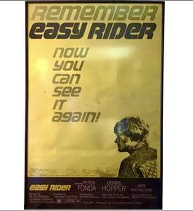 超激レア! オリジナル 1972 Easy Rider 非売品 劇場版 ポスター イージーライダー ピーター フォンダ デニス ホッパー ジャック ニコルソン
