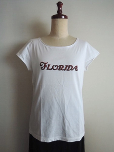 Agnis B アニエス・ベー FLORIDA プリントTシャツ 半袖カットソー