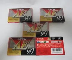 TDK AE90　ノーマルポジション 90分カセットテープ 未開　５PACK