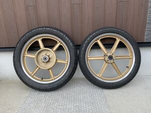 カワサキ★KH400/KH250/400SS/350SS/250SS/AREキャストホイールタイヤセット/BEET ハヤシ メルバ