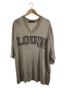 LOUIS VUITTON◆Basketball V Neck Shirt/Tシャツ/XXL/レーヨン/グレー/HFN85W