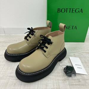 未使用 BOTTEGA VENETA ボッテガヴェネタ Bounce Boots バウンス ブーツ 4 アイレット レースアップ アンクル ブーツ サイズ 43