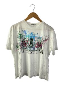 VALENTINO◆ROMAN SKETCHES プリントTシャツ/S/コットン/ホワイト/VV3MG01F75P