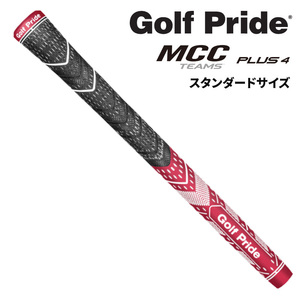(日本正規品)ゴルフプライド MCC TEAMS PLUS4 ゴルフグリップ M60R バックラインなし ダークレッドホワイト スタンダード