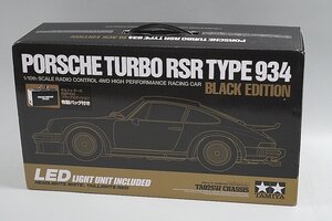 TAMIYA タミヤ 1/10 電動RC Porsche ポルシェ ターボ RSR 934 ブラックエディション TA02SWシャーシ 組立キット 47362