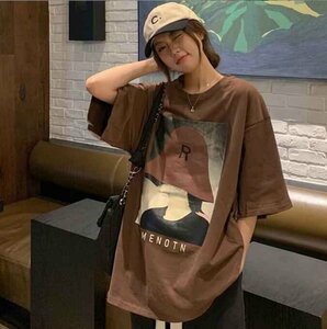 韓国風 レディース 半袖Tシャツ 新しい夏 気質 ファッションTシャツ 学生Tシャツ L グレー