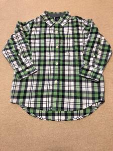 ★中古★美品★GAP kids 長袖 チェック柄 シャツ 110cm