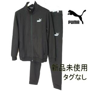 新品未使用◆送料無料◆(メンズM) プーマー PUMA 黒トレーニングウェア上下セットアップ/スリムフィット/裏フリース