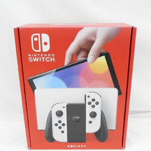 1円～【未使用品】NINTENDO SWITCH ニンテンドースイッチ 有機ELモデル HEG-S-KAAAA(JPN) ホワイト ※箱日焼け有 11741612 1223