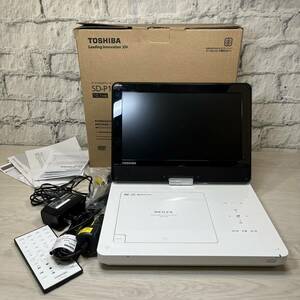 【YH-0081】訳ありジャンク品 TOSHIBA 東芝 REGZA ポータブル DVDプレーヤー SD-P1010S 箱有り