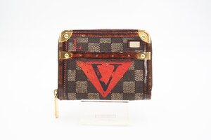 ☆安心の３大保証☆ Aランク ≪LOUIS VUITTON ルイ ヴィトン/コインケース≫ M52745 ダミエ トランクタイム ジッピー コインパース 送料込