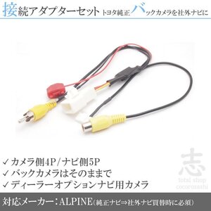 トヨタ イクリプス ダイハツ 純正バックカメラ VIE-X007WV-S ナビ 出力変換 接続 RCA set