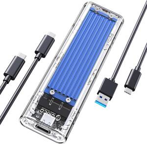 【10Gbps】 ORICO USB3.1 Nvme M.2 SSDケース M-Key/B&M Key（Nvmeのみ） Gen2 10Gbps 外付けケース 2230/2242/2260/2280 TCM2-BL