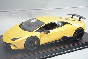 MRコレクション 1/18 Lamborghini ランボルギーニ Huracan ウラカン ペルフォルマンテ GIALLO INTI (イエロー) LAMBO028D