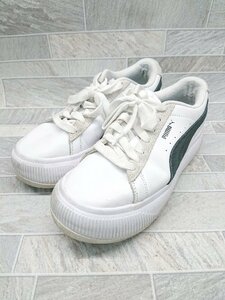 ◇ puma プーマ ローカット 382581-01: スニーカー シューズ サイズ24.0cm ホワイト レディース P