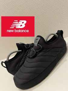 ★撥水★new balance★ニューバランス★CARAVAN MOC★キャラバンモック★スリッポン★ナイロン★アウトドア★ブラック★黒★US7★25.0cm