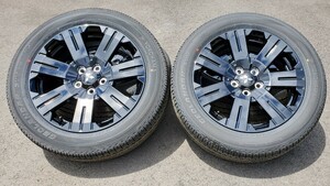 新車外し デリカ D5 シャモニー ホイール ヨコハマ ジオランダーSUV 225/55R18 　４本セット 