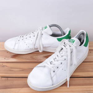 z7006 アディダス スタンスミス US8 26.0cm/白 ホワイト 緑 adidas STANSMITH メンズ スニーカー 中古