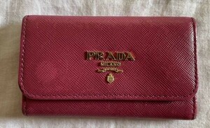 PRADA プラダ サフィアーノレザー 　ピンク　定番