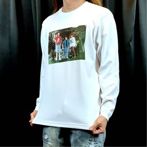 新品 バックトゥザフューチャー マーティ マクフライ兄弟写真 ロンT 長袖 Tシャツ XS S M L XL ビッグ オーバーサイズ XXL~4XL パーカー 可