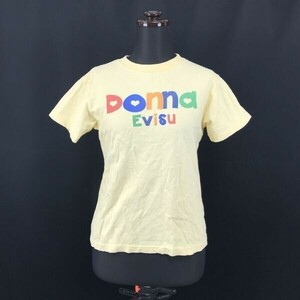 EVISU　donna エヴィスドンナ★半袖Ｔシャツ【レディースM程度/黄/イエロー】エヴィス◆BG671