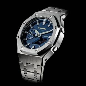 G-SHOCK GA-2100 GA-2110 GA-B2100カスタム用 メタル ベゼル 、バンド ステンレス セット 第４世代