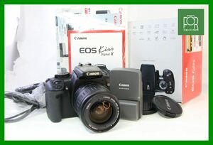 到着後即使える良品■Canon EOS Kiss Digital X+EF 28-90mm F4-5.6 III■バッテリー・チャージャー・CFカード 1GB・■箱付き■CCC18