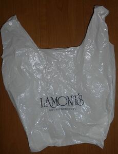 袋 買い物袋 白色 LAMONTS GIFT & SUNDRY SHOPS ホワイト 中古 1点