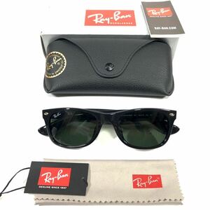 【レイバン】本物 Ray-Ban サングラス NEW WAYFARER ニューウェイファーラー RB 2132-F 黒 メンズ レディース 伊製 ケース 箱付 送料520円 