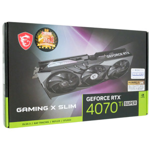 MSI製グラボ GeForce RTX 4070 Ti SUPER 16G GAMING X SLIM PCIExp 16GB [管理:1000029784]