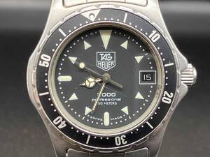 ジャンク 【1円スタート・動作未確認】TAG HEUER タグホイヤー 2000シリーズ 973.013 クォーツ ボーイズ 腕時計 ブラック SS