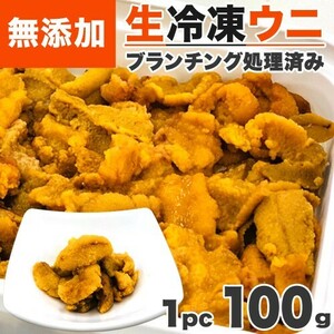 生うに 無添加 100g ミョウバン不使用 生冷凍 ウニ うに うに丼 ウニ丼 海胆 雲丹 ブランチ 贈り物 敬老の日 敬老 敬老ギフト