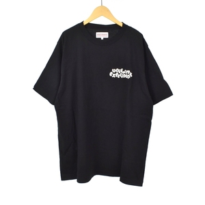 ユニフォームエクスペリメント uniform experiment INSANE MONOCHROME WIDE TEE Tシャツ カットソー 半袖 プリント 3 ブラック UE-232044