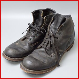 ★RED WING/レッドウィング 9014 ベックマン ブーツ 10.5D/メンズ28cm相当/ブラック/レザー/USA製/若干難あり&1960300048