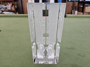 ★売切り★HOYA CRYSTAL ホヤ クリスタル 花瓶 フラワーベース CFS4318 中古 No.K4