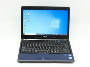 カメラ内蔵/中古/13型/ノートPC/Win10/SSD256GB/4GB/2世代i3/FMV SH54/D 　MS office2021搭載　HDMI USB3.0