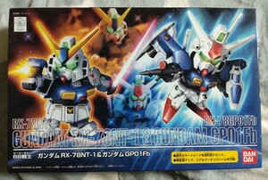 BB戦士 RX-78NT-1＆GP01-Fb Gガンダム＆ウイングガンダムゼロカスタム ストライク＆フォースインパルス 3点 未組み立て品 アレックス