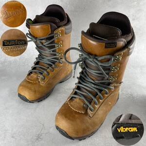 超希少!! 26.5cm バートン ダナー スノボードブーツ レザー 本革 コラボ ヴィブラムソール スノボブーツ BURTON Danner vibram IMPRINT2 茶