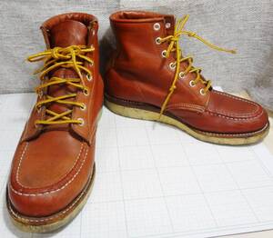 【人気】　CHIPPEWA　チペワ　8.5E（２６．５㎝）　レザー　ブーツ　赤茶