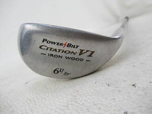 ★POWER BILT CITATION V1 IRON WOOD ユーティリティ 純正カーボンシャフト B281★レア★激安★中古★