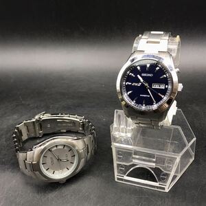 M589 稼働品 SEIKO セイコー 自動巻き 腕時計 2本 まとめ売り KINETIC キネティック ANA AUTOMATIC オートマチック 5M63-0A10/5J22-0B39