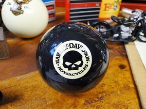 ハーレーダビッドソン　ビリヤードボール　（スカル）　■　アメリカン雑貨　アメリカ雑貨　harley davidson　輸入　インテリア　雑貨