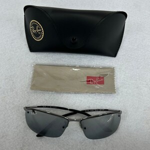 U451-K44-7113◎Ray-Ban レイバン サングラス RB3183 004/82 63□15 125 3P POLARIZED 偏光レンズ 度無し メガネ 眼鏡 ケース/クロス付 ⑩