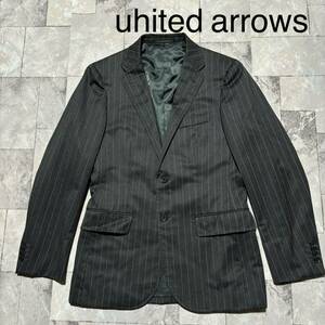 uhited arrows ユナイテッドアローズ green label relaxing テーラードジャケット ウール混 フォーマル ストライプ サイズ42(S)玉FS1272