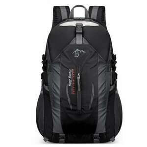 リュックサック デイパック 登山 バック バックパック 40L 防水 防滑 通気性 軽量 トレッキング ハイキング ブラック