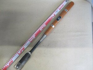 未使用品　富野秀近　最高級鑿　突き鑿　差し鑿　のみ　全長約580ｍｍ　刃幅約36ｍｍ　（ハ-16）