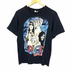 ■anvil製 SPICE GIRLS スパイスガールズ REUNION & WORLD TOUR 2007-2008 両面プリント 半袖Tシャツ 古着 アメリカ アイドル ブラック■