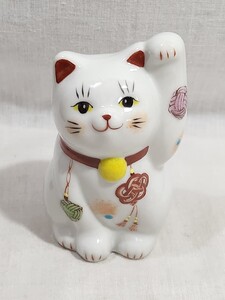 九谷焼　虚空蔵窯　招き猫　 商売繁盛　 まねきねこ　 陶器製　 置物